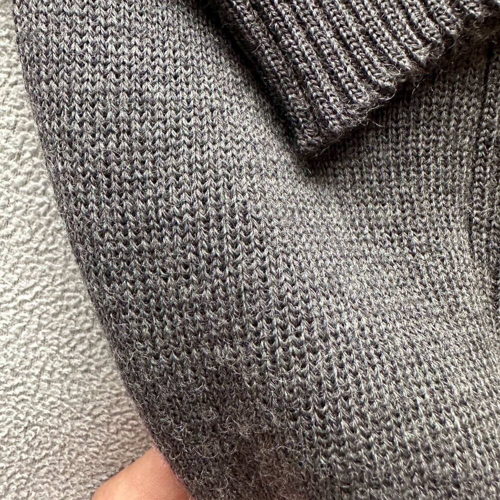 Vtg Abercrombie Fitch Sweater Mens Large Wool  England Made‎ Hunting Black Label - Picture 6 of 9